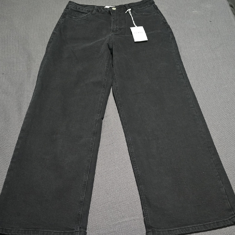CEROS Black Wide-Leg Jeans